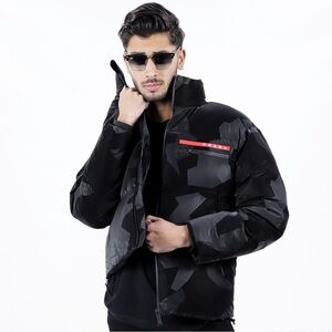 Prada Camouflage Re-Nylon Goose Down Padding Jacket
